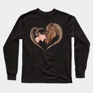 Wife And Perd Love Each Other, One Heart And One Long Sleeve T-Shirt